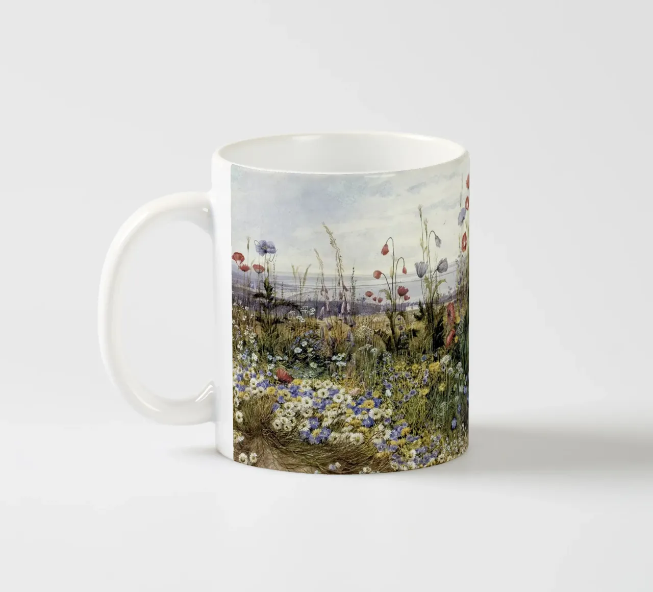 Wildflowers with a View of Dublin Dunleary tazza in ceramica da apoloprints