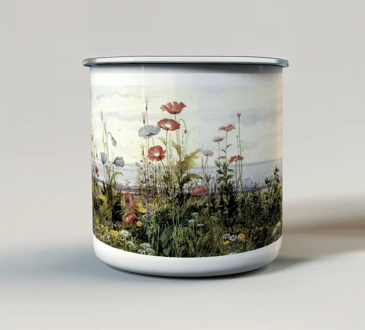 Wildflowers with a View of Dublin Dunleary tazza in smalto da apoloprints