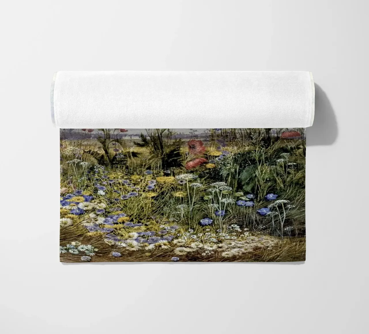 Wildflowers with a View of Dublin Dunleary telo mare da apoloprints