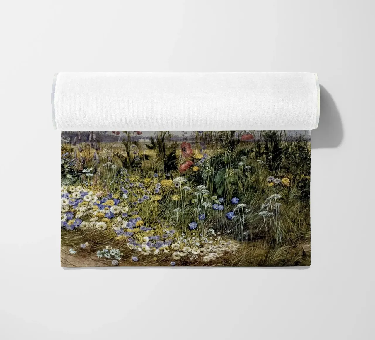 Wildflowers with a View of Dublin Dunleary telo mare da apoloprints