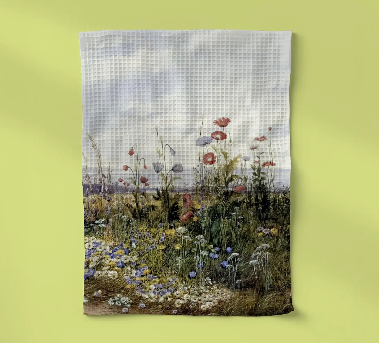 Wildflowers with a View of Dublin Dunleary canovaccio da cucina da apoloprints