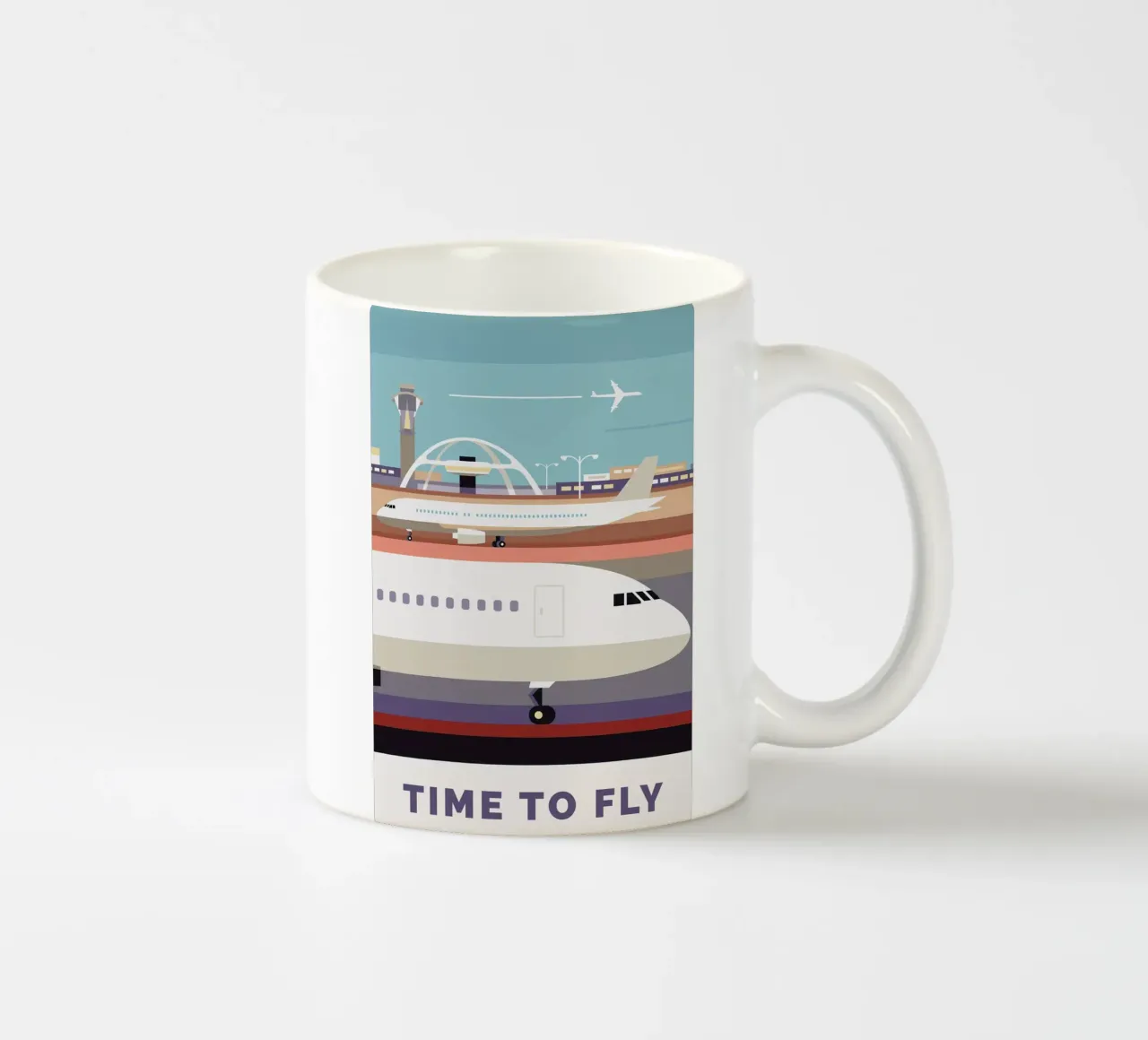 Time To Fly tazza in ceramica da Smith Black