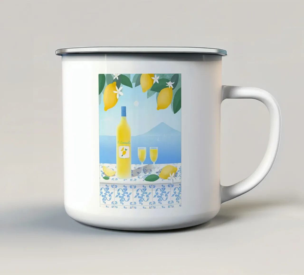 Limoncello tazza in smalto da mirei aguerro