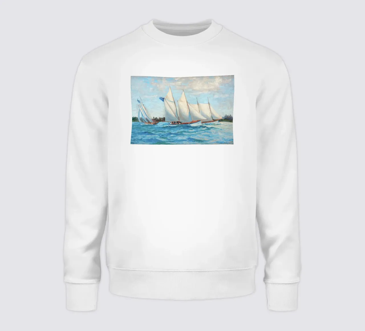 Sailing Race Outside sweatshirt van apoloprints