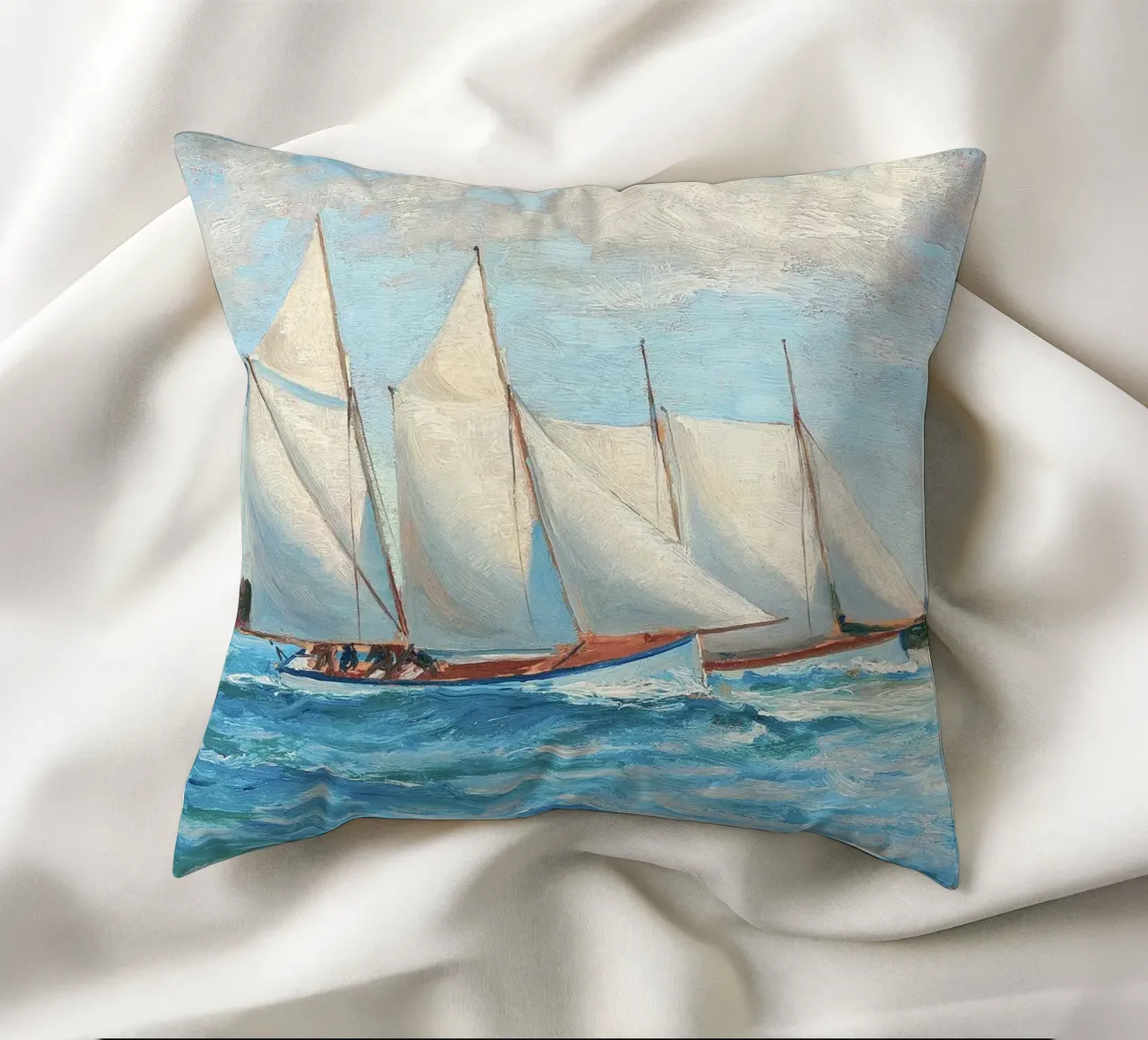 Sailing Race Outside cuscino da apoloprints
