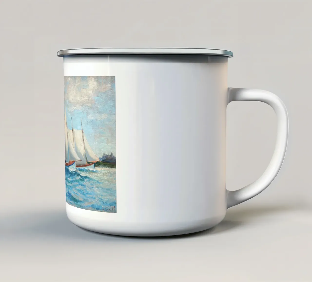 Sailing Race Outside tazza in smalto da apoloprints