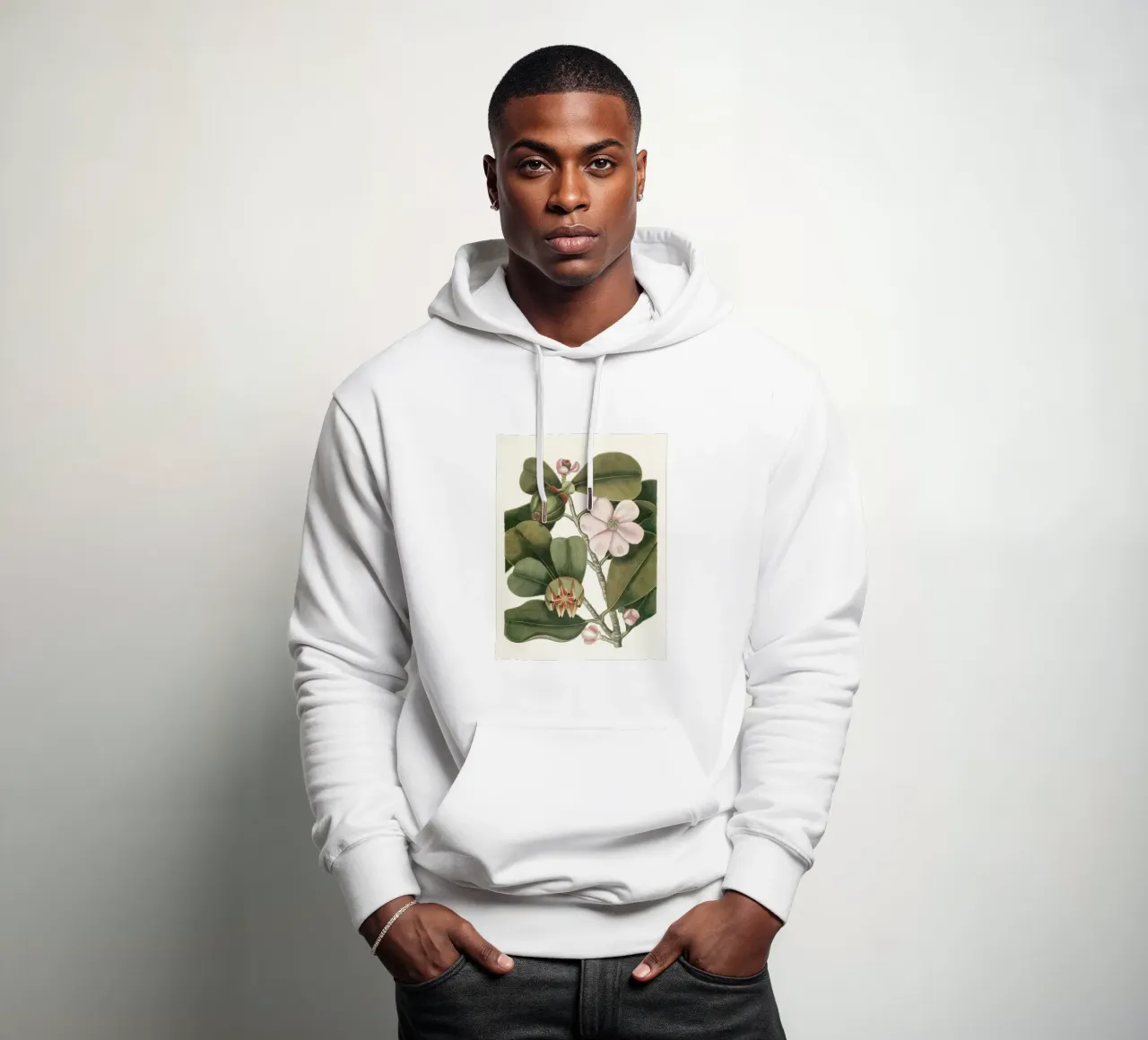 Balsam Tree in Bloom felpa con cappuccio da apoloprints