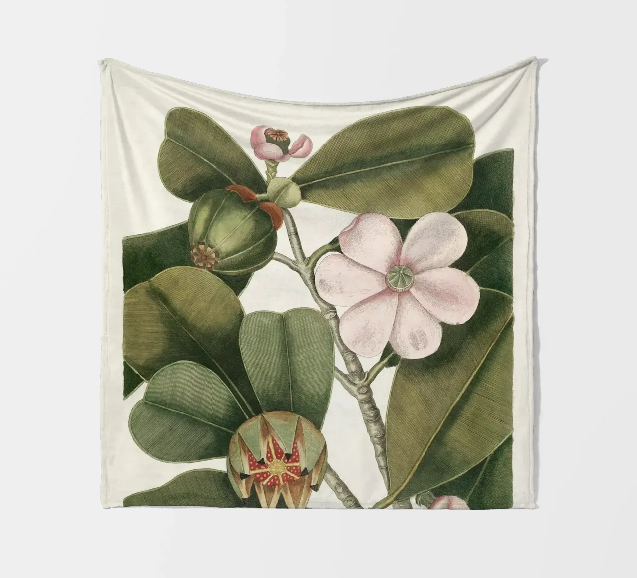 Balsam Tree in Bloom coperta in pile da apoloprints
