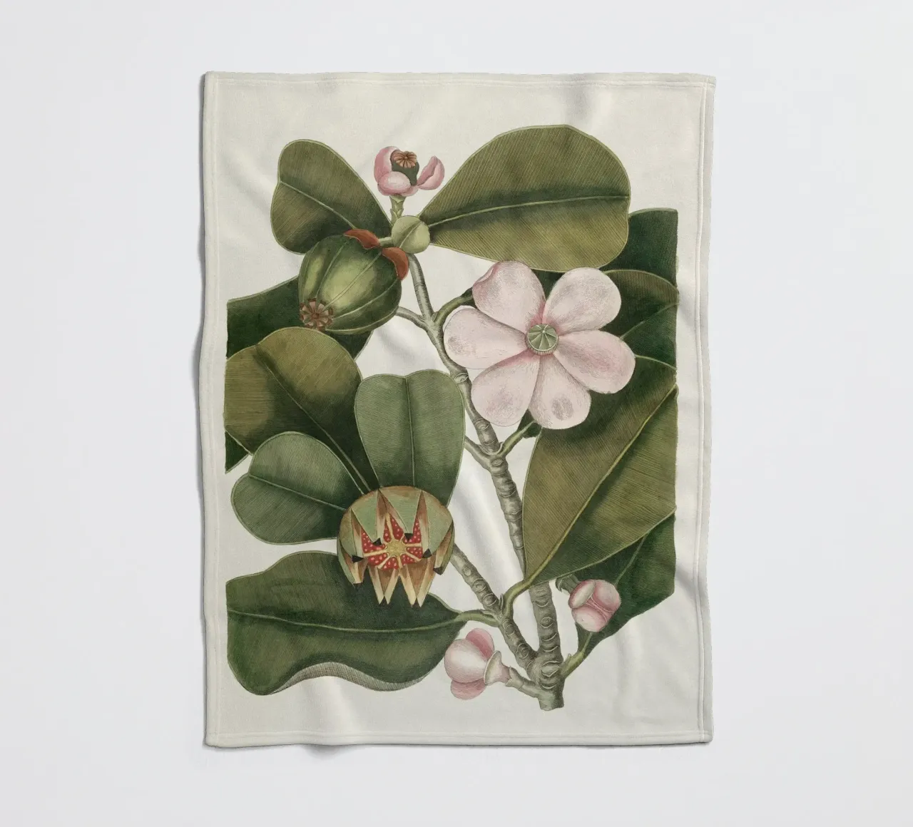 Balsam Tree in Bloom coperta in pile da apoloprints