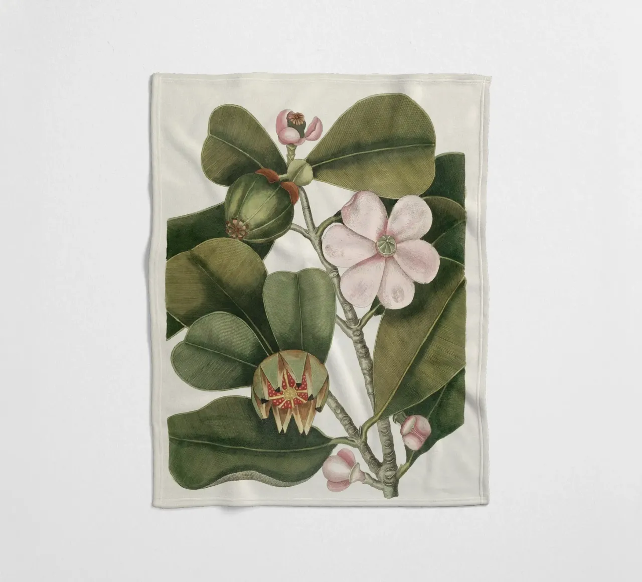 Balsam Tree in Bloom coperta in pile da apoloprints