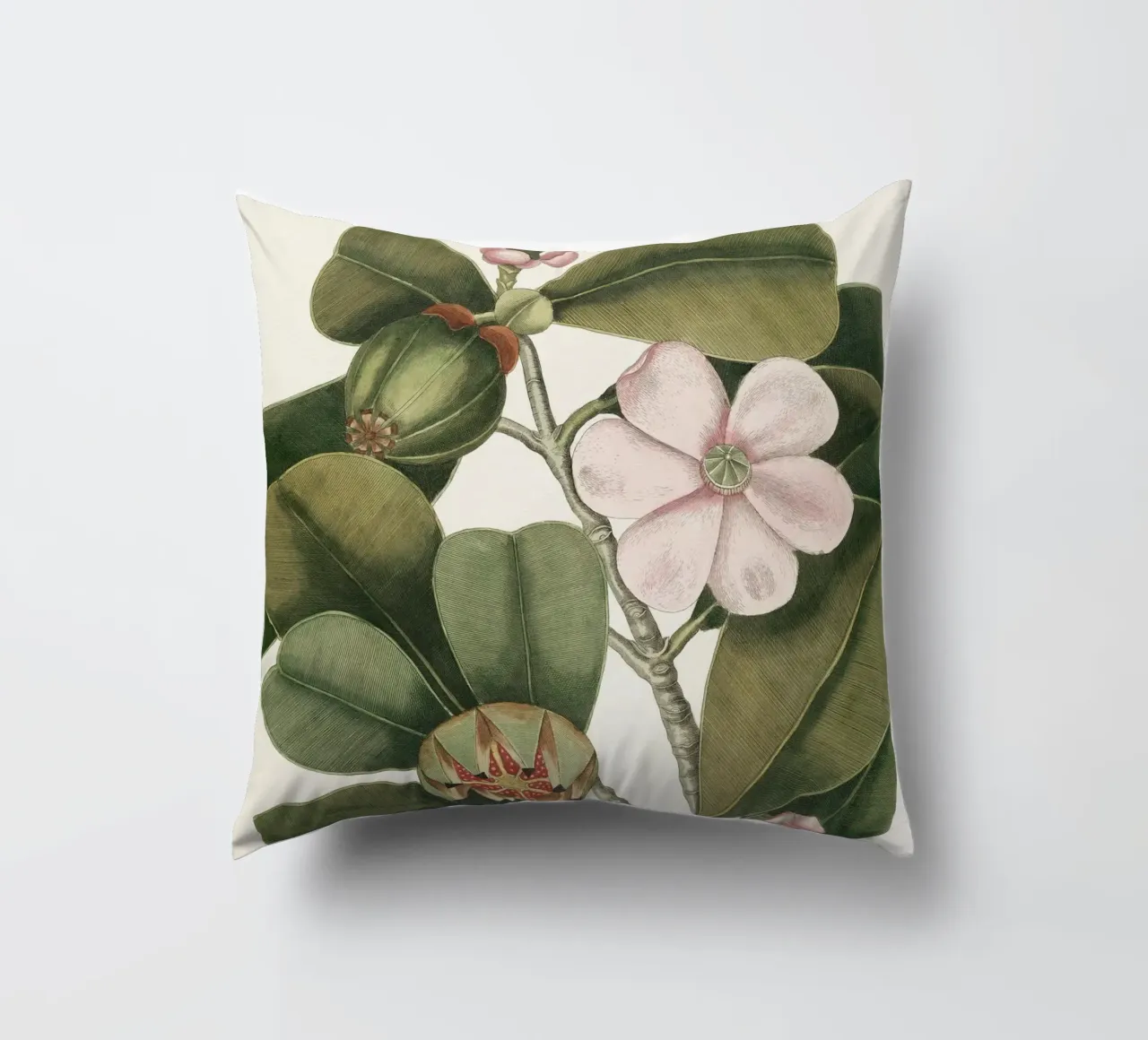 Balsam Tree in Bloom cuscino da apoloprints