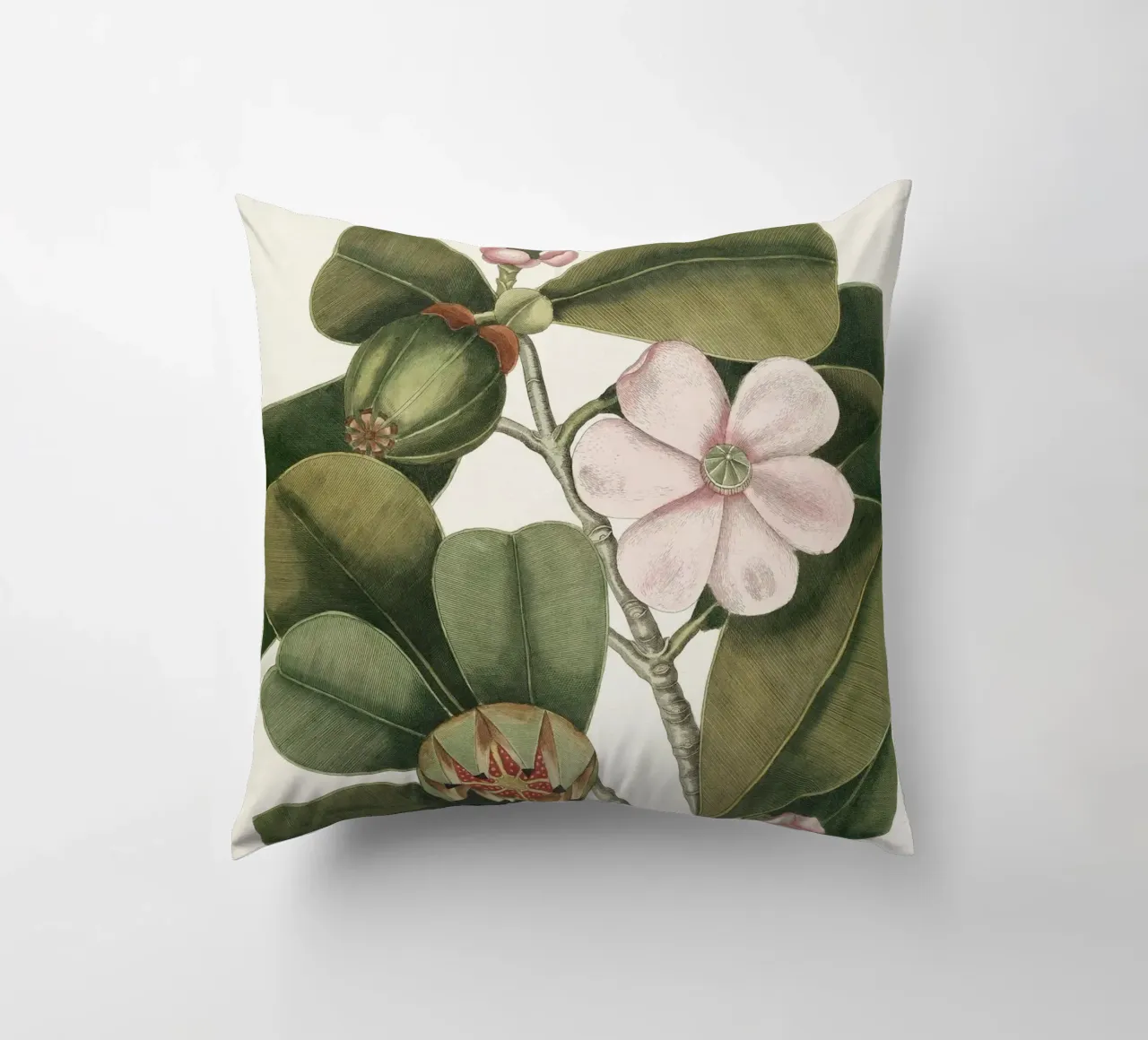 Balsam Tree in Bloom cuscino da apoloprints