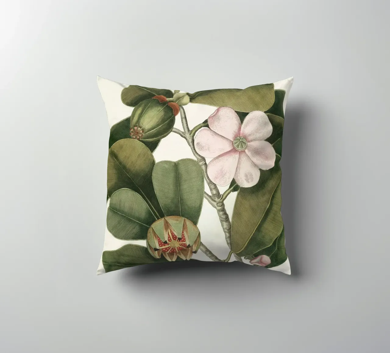 Balsam Tree in Bloom cuscino da apoloprints