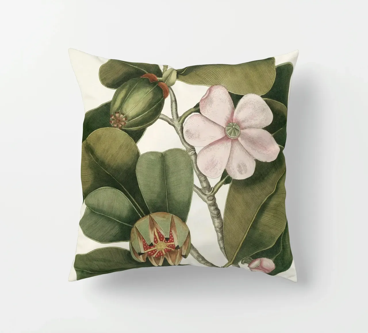 Balsam Tree in Bloom cuscino da apoloprints