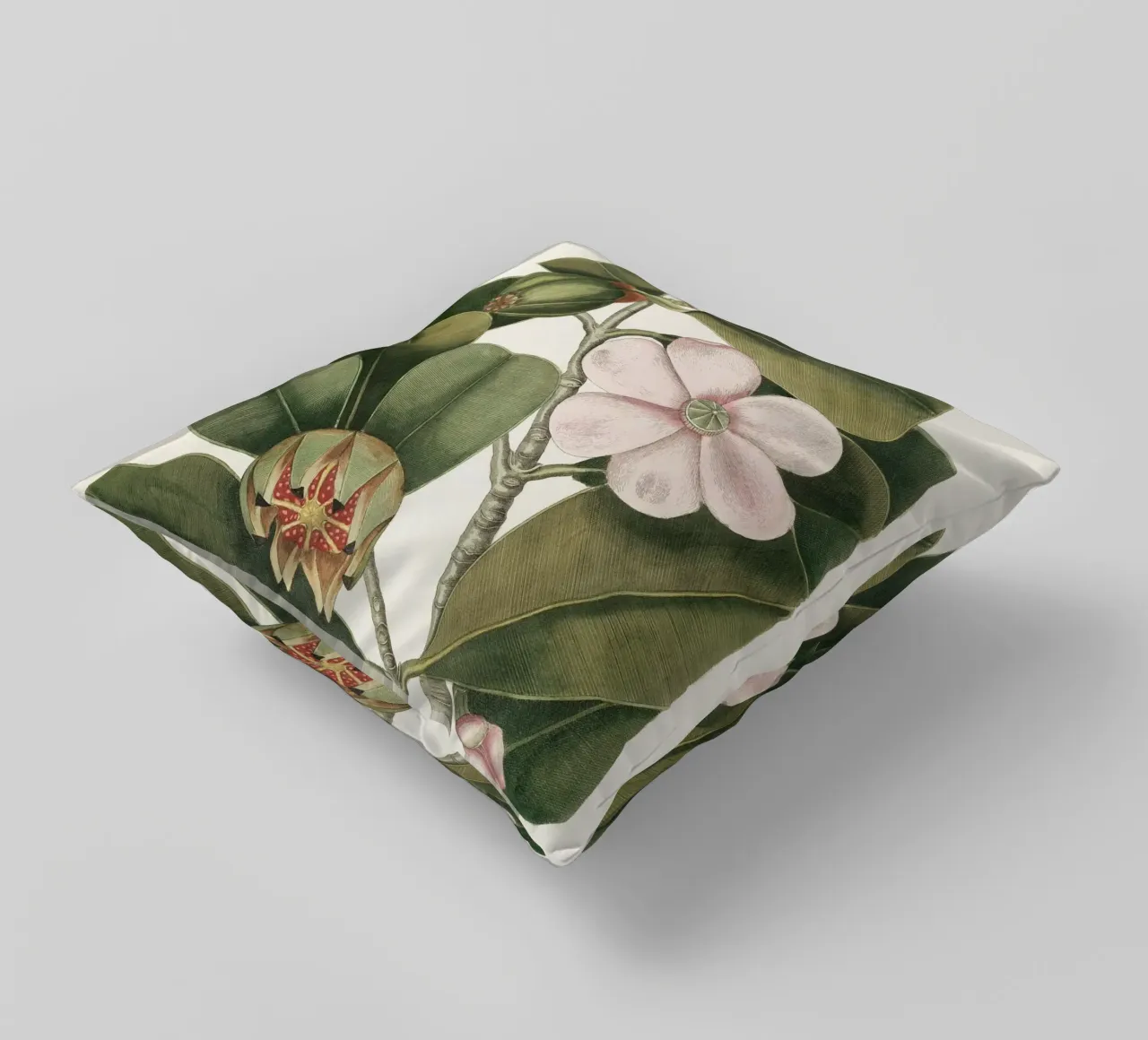 Balsam Tree in Bloom cuscino da apoloprints