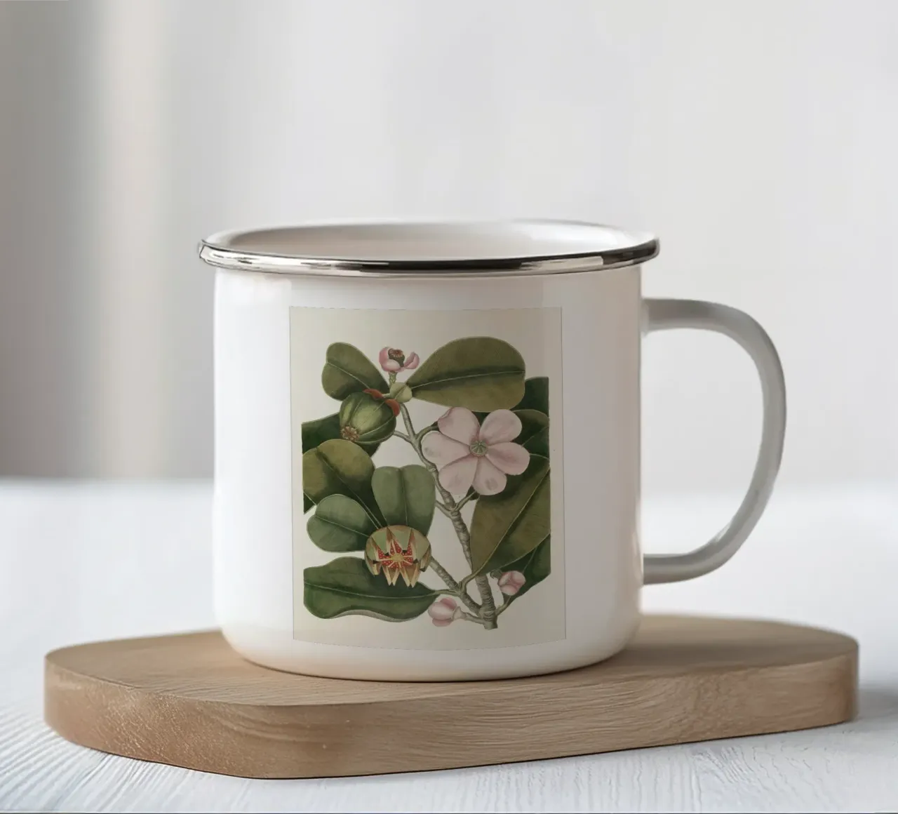 Balsam Tree in Bloom tazza in smalto da apoloprints