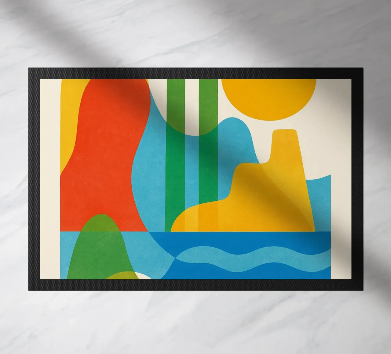 Affiche Barcelone - Poster abstrait zerbino da JETLAG | affiches voyage