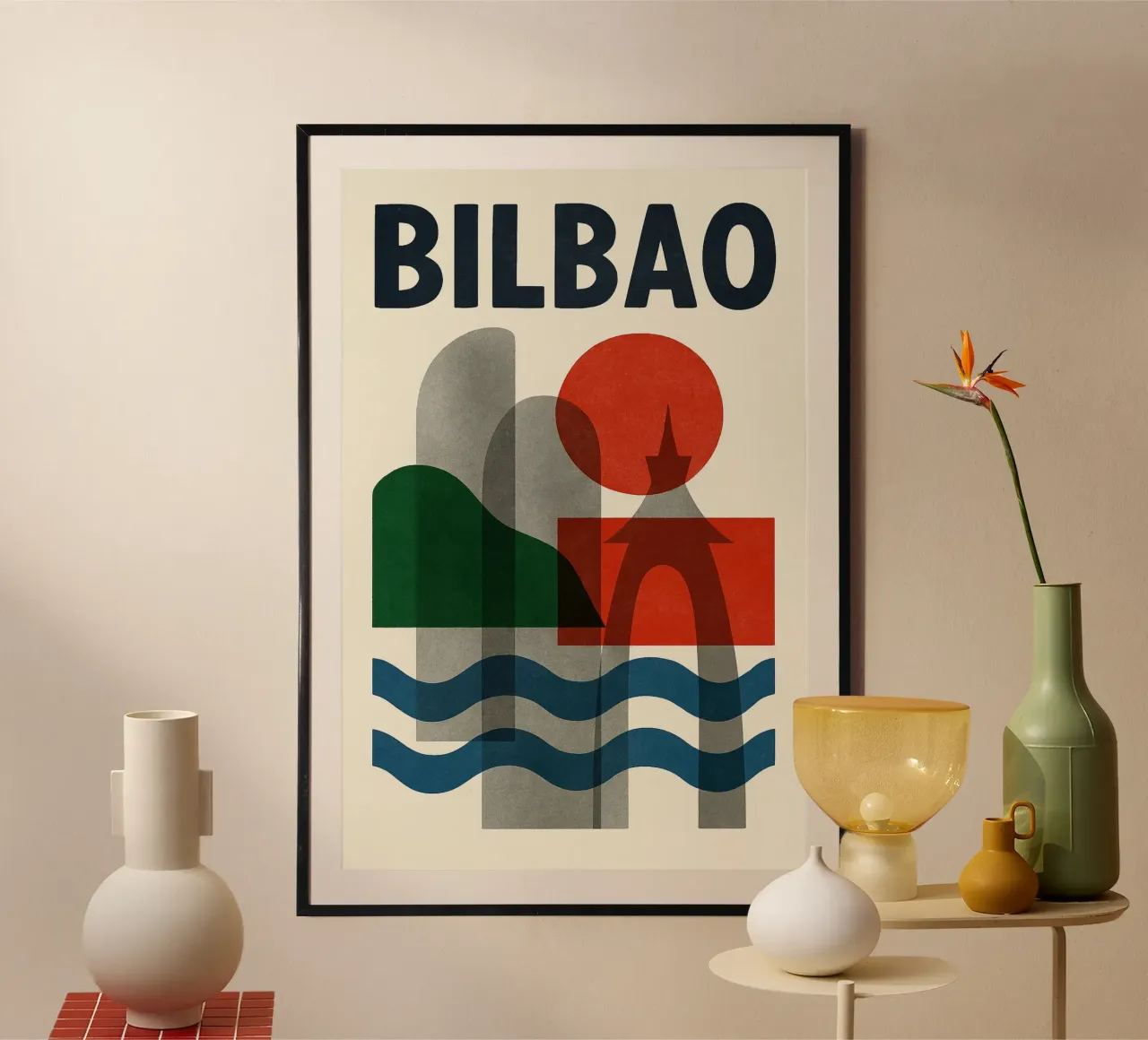 Affiche Bilbao - Poster abstrait poster da JETLAG | affiches voyage