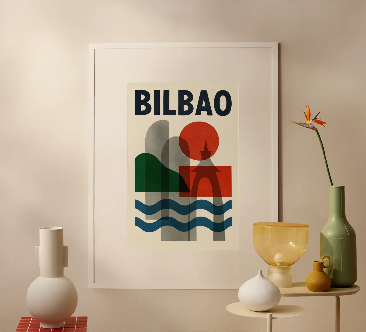 Affiche Bilbao - Poster abstrait poster da JETLAG | affiches voyage