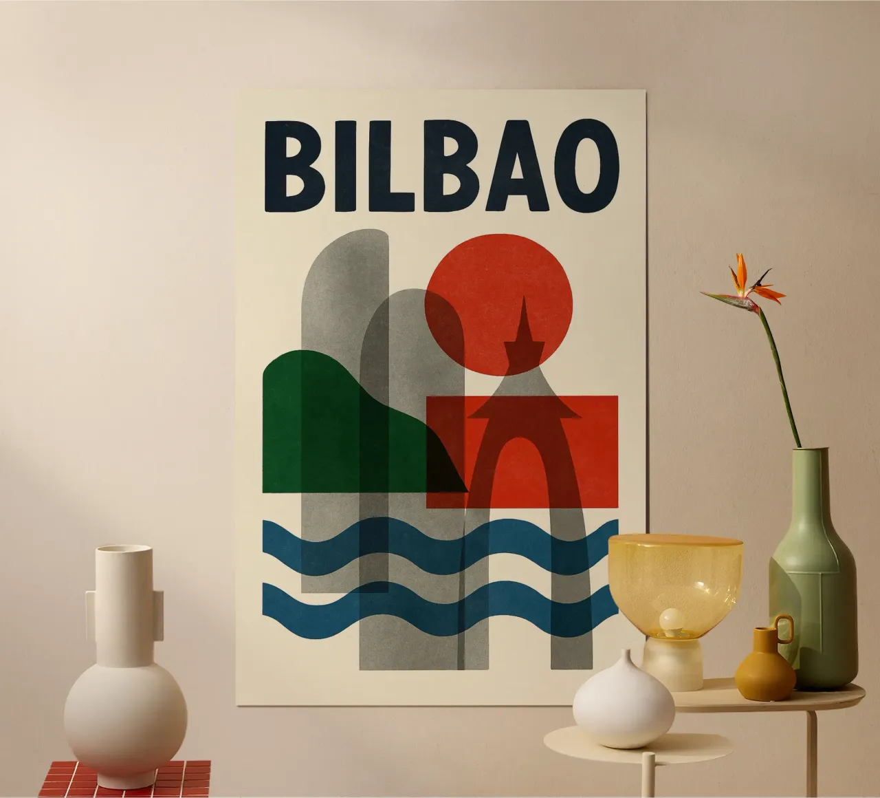 Affiche Bilbao - Poster abstrait poster da JETLAG | affiches voyage