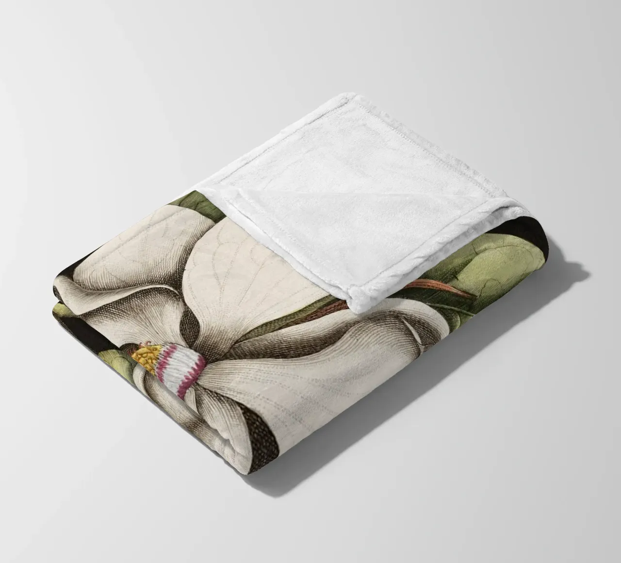 Magnolia Flower - Laurel Tree coperta in pile da apoloprints