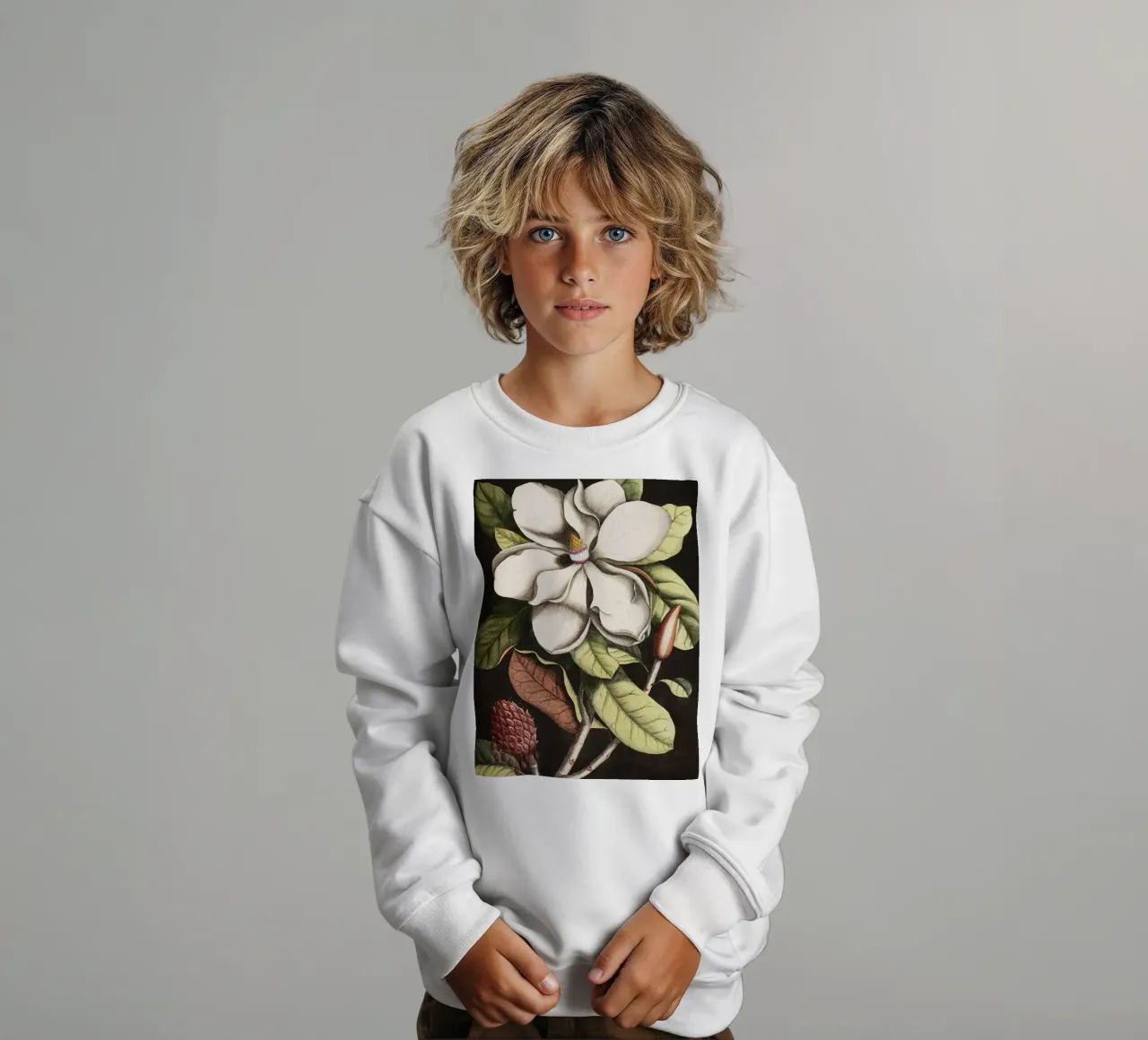 Magnolia Flower - Laurel Tree felpa bambino da apoloprints