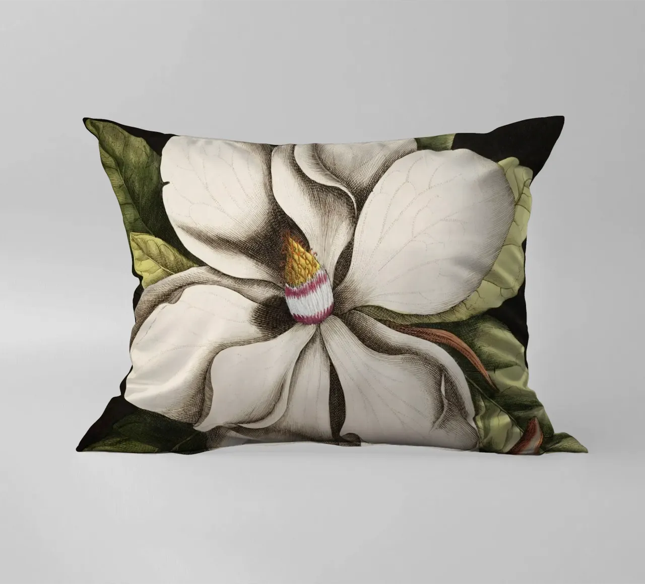 Magnolia Flower - Laurel Tree cuscino da apoloprints