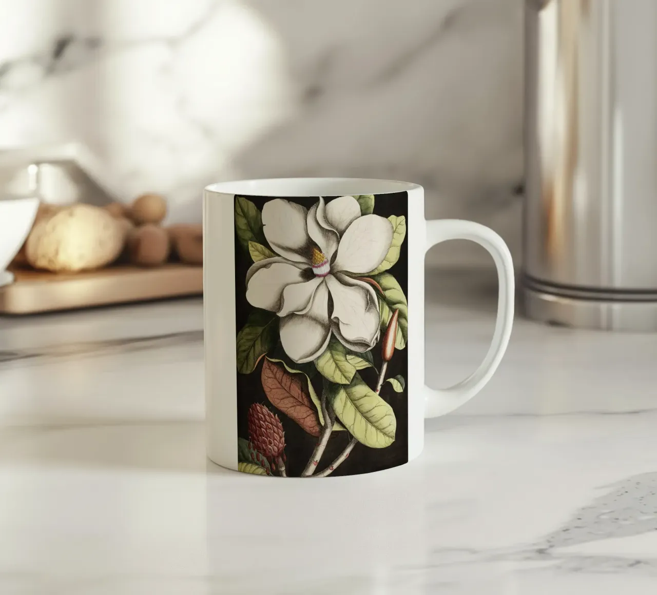 Magnolia Flower - Laurel Tree tazza in ceramica da apoloprints