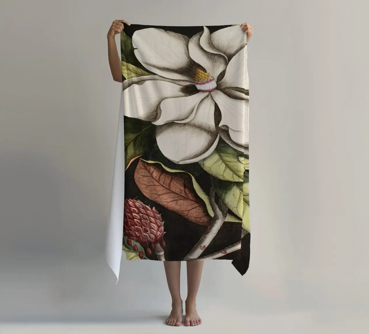 Magnolia Flower - Laurel Tree telo mare da apoloprints