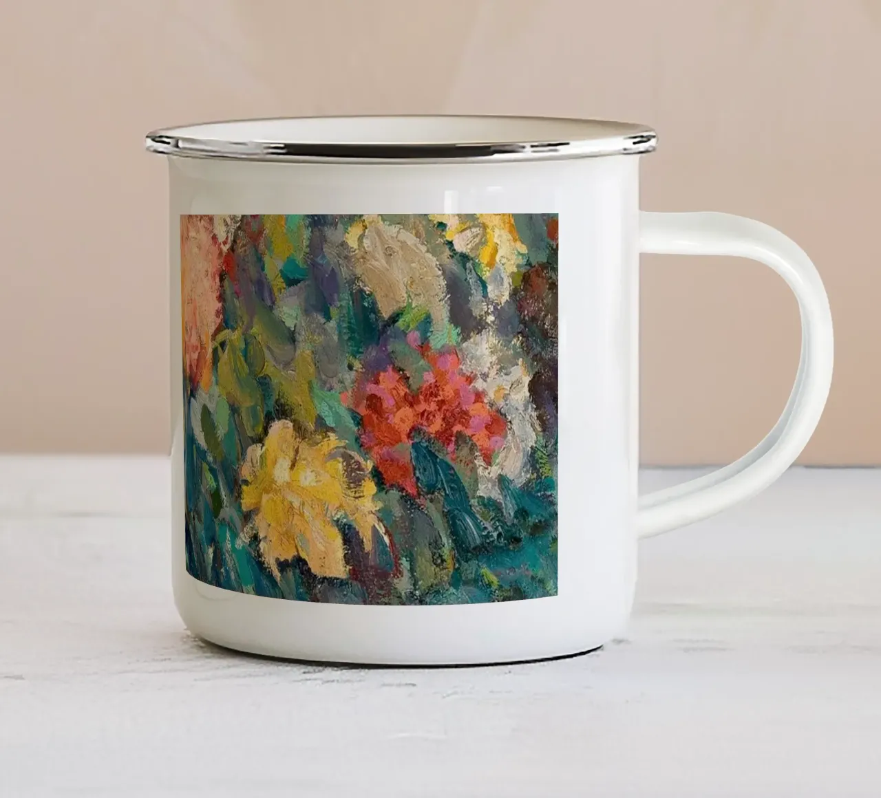 Field of Flowers tazza in smalto da apoloprints