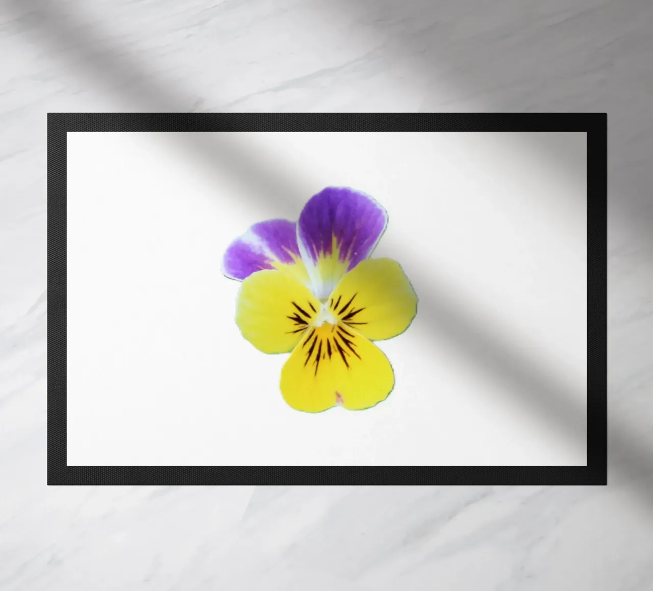 pensée doormat by DragonFly