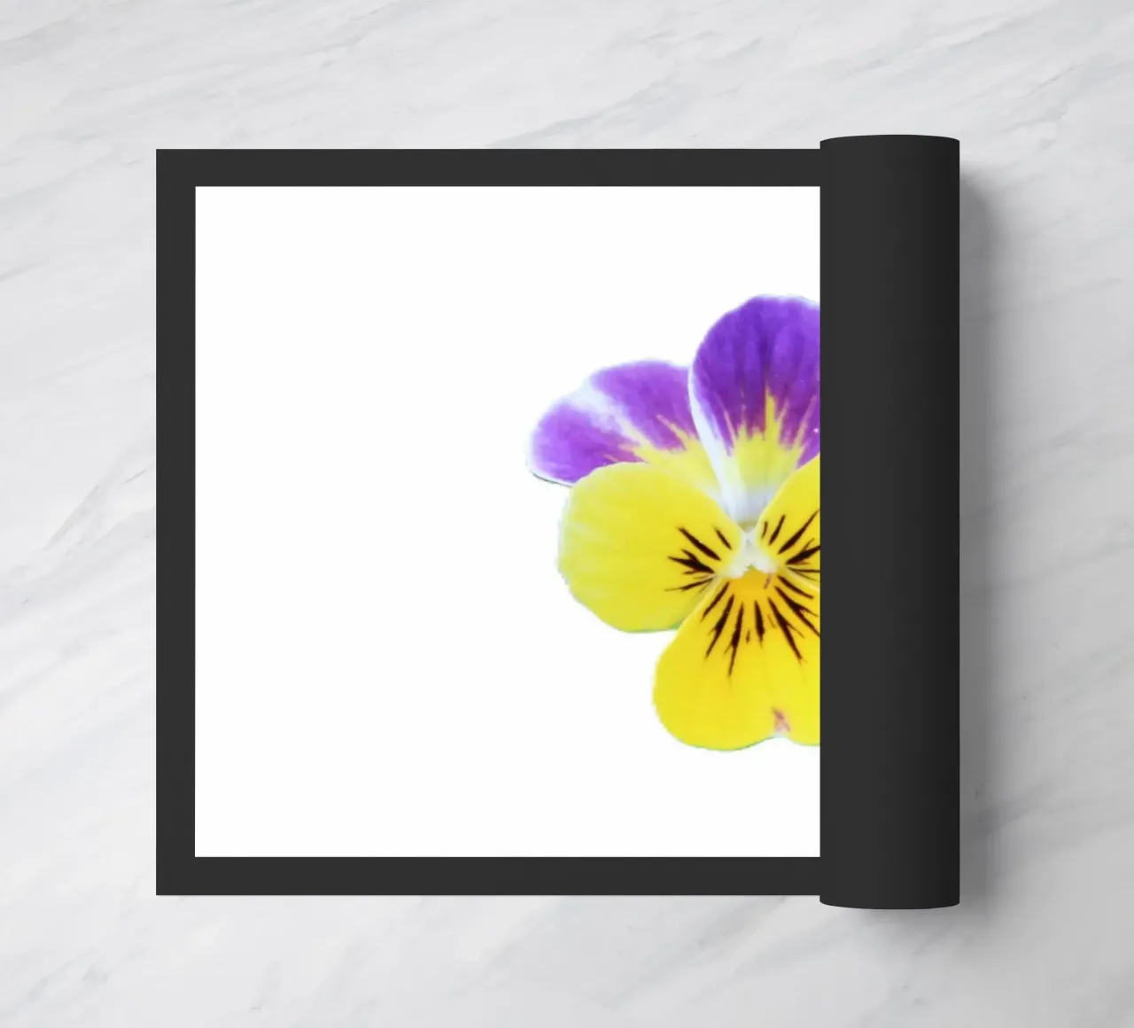 pensée doormat by DragonFly