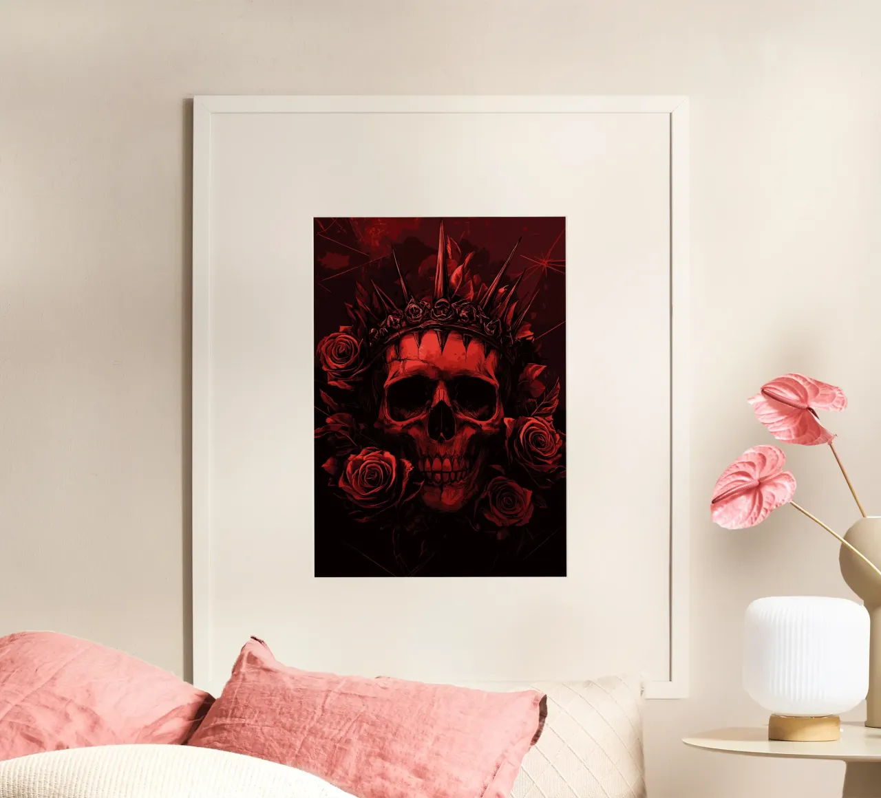 Corona spinosa su un teschio poster da pixelbull - medieval art and more