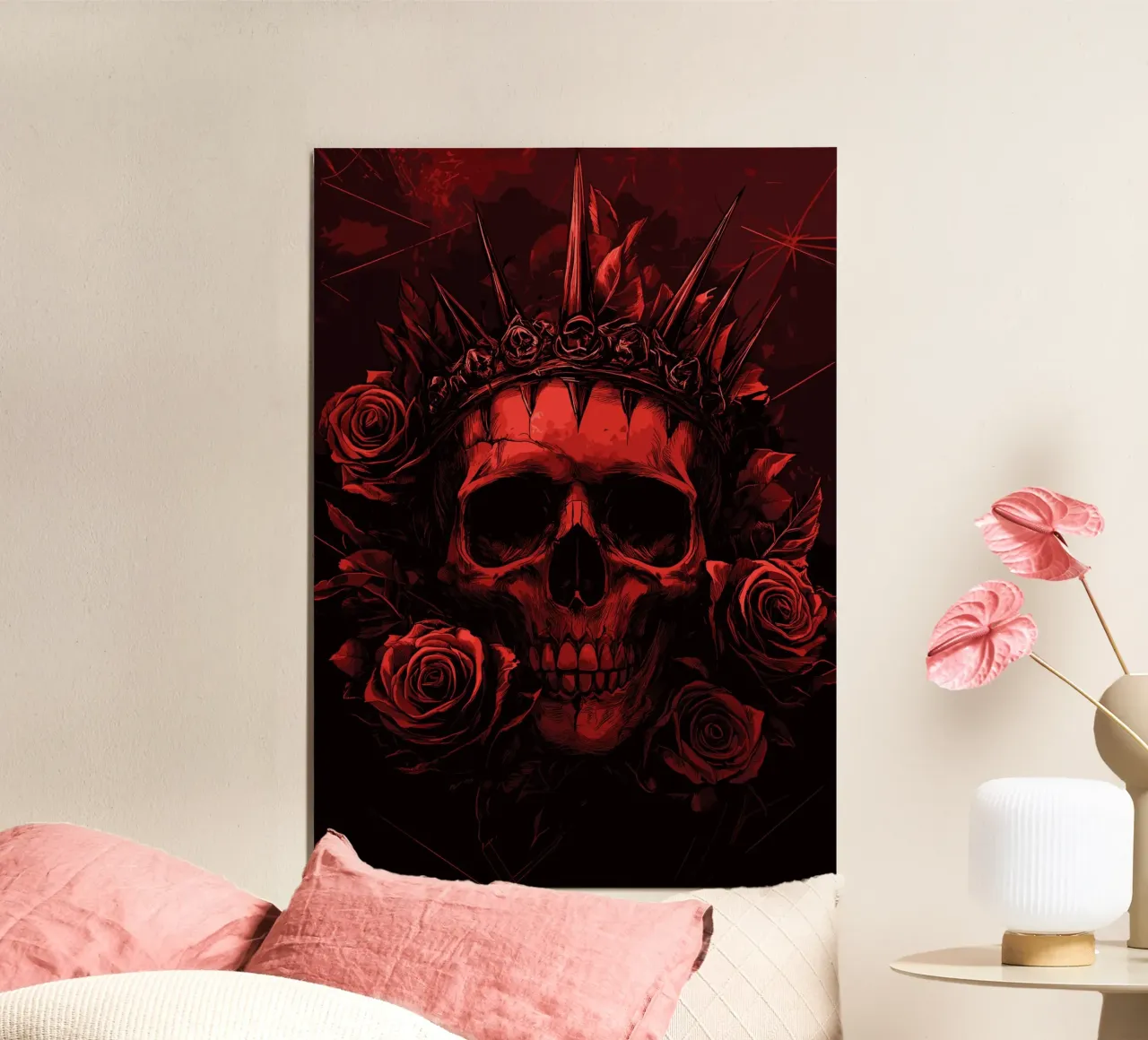Corona spinosa su un teschio poster da pixelbull - medieval art and more