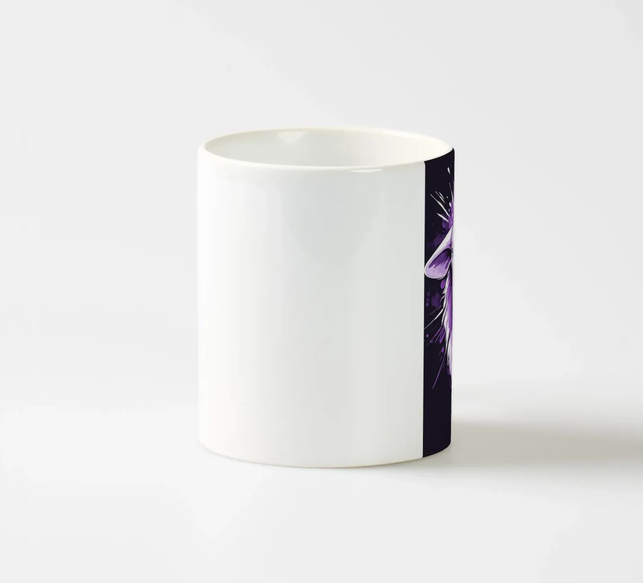 Ritratto di una pecora viola tazza in ceramica da pixelbull - medieval art and more
