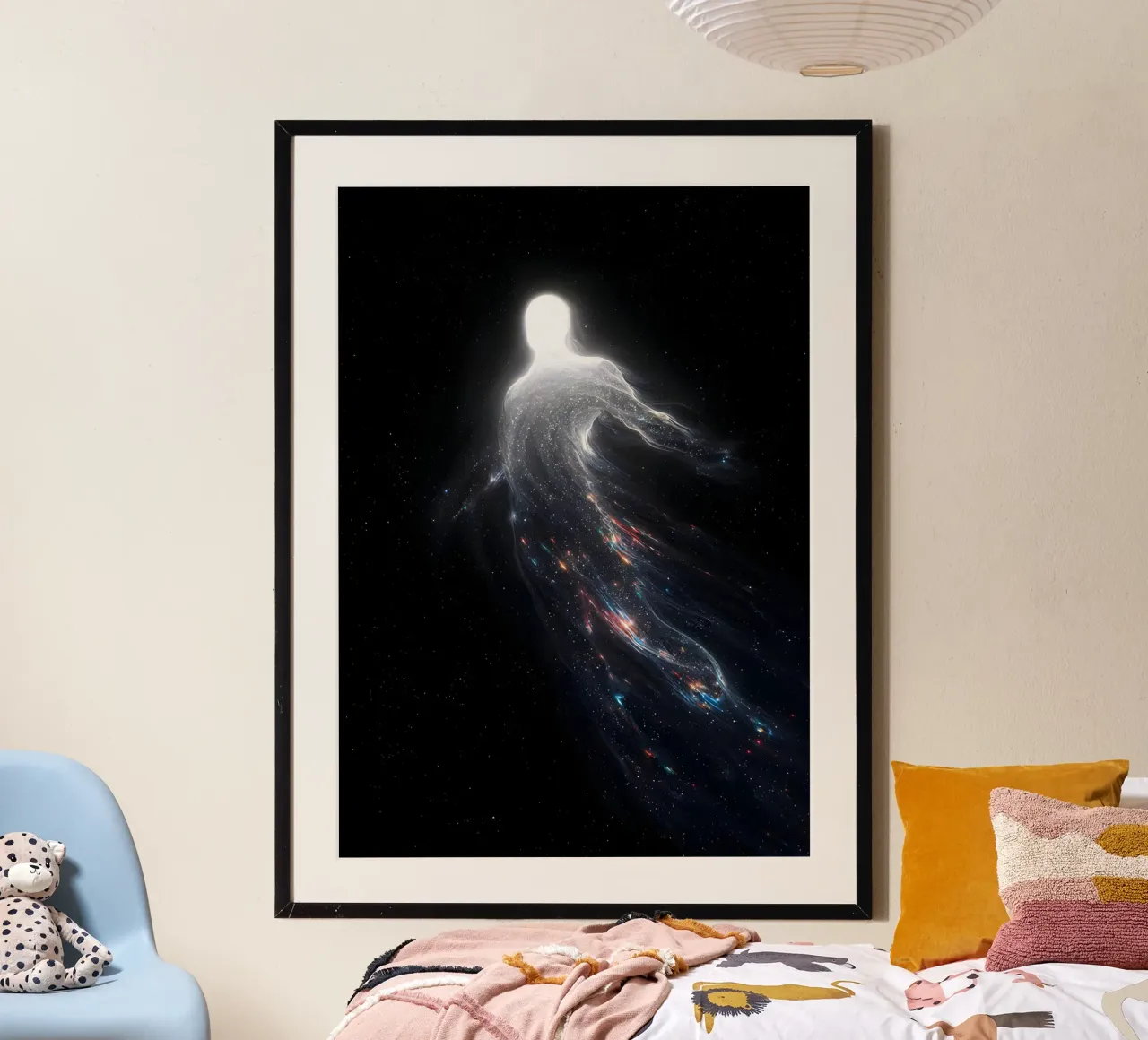 glowing humanoid poster da Type & Tape