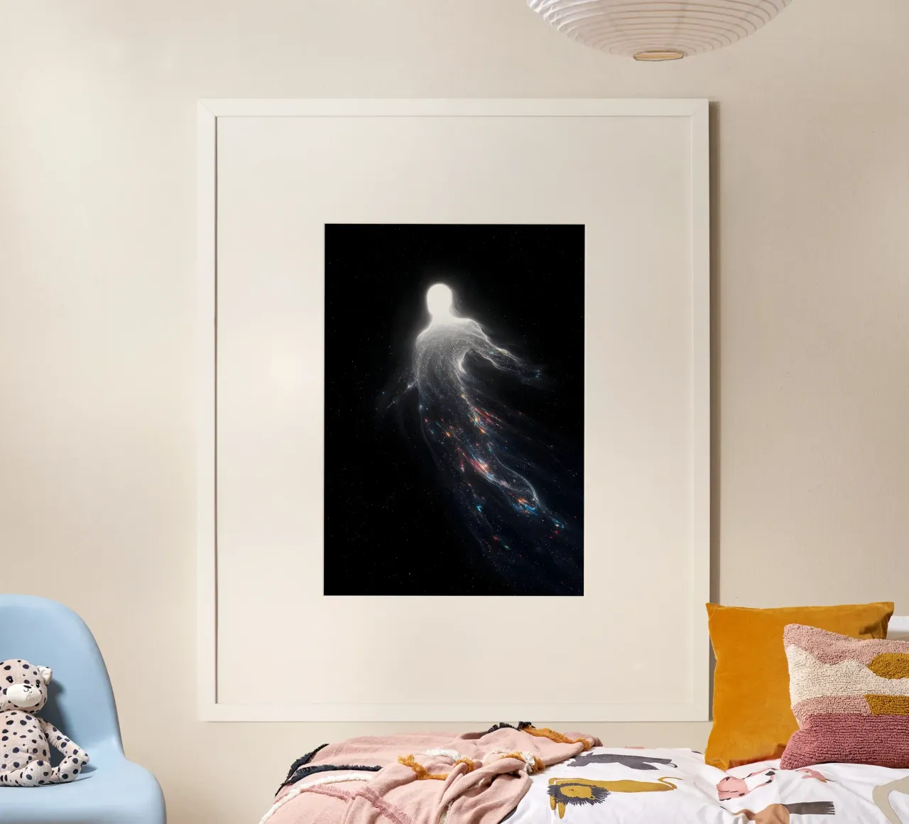 glowing humanoid poster da Type & Tape