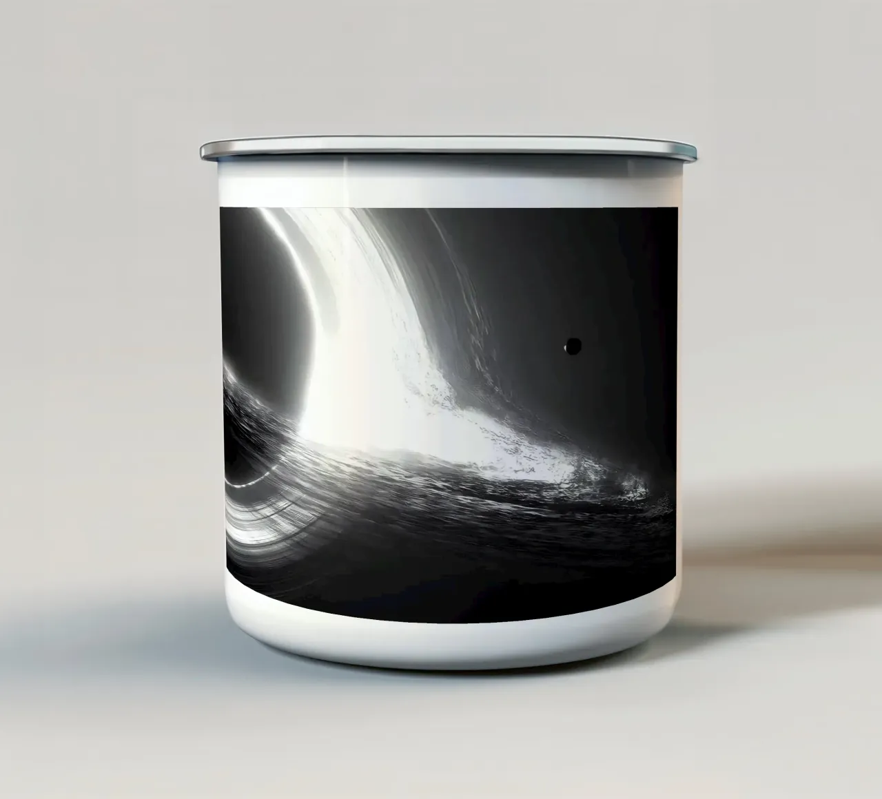 mystery of space tazza in smalto da Type & Tape