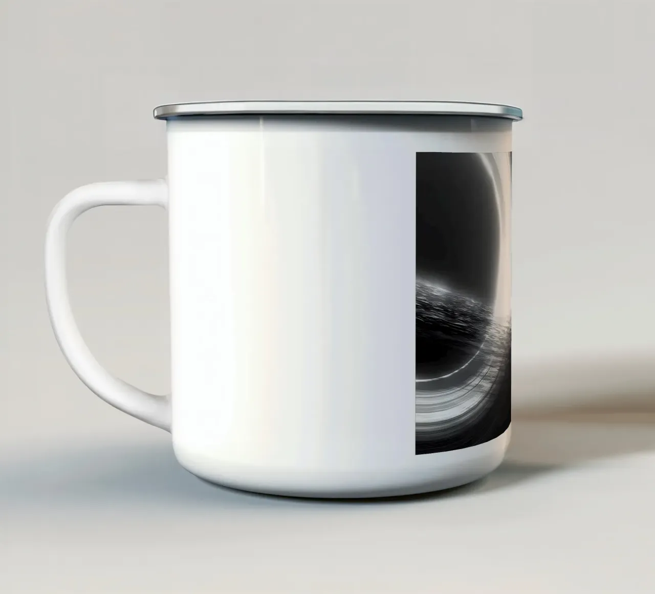 mystery of space tazza in smalto da Type & Tape