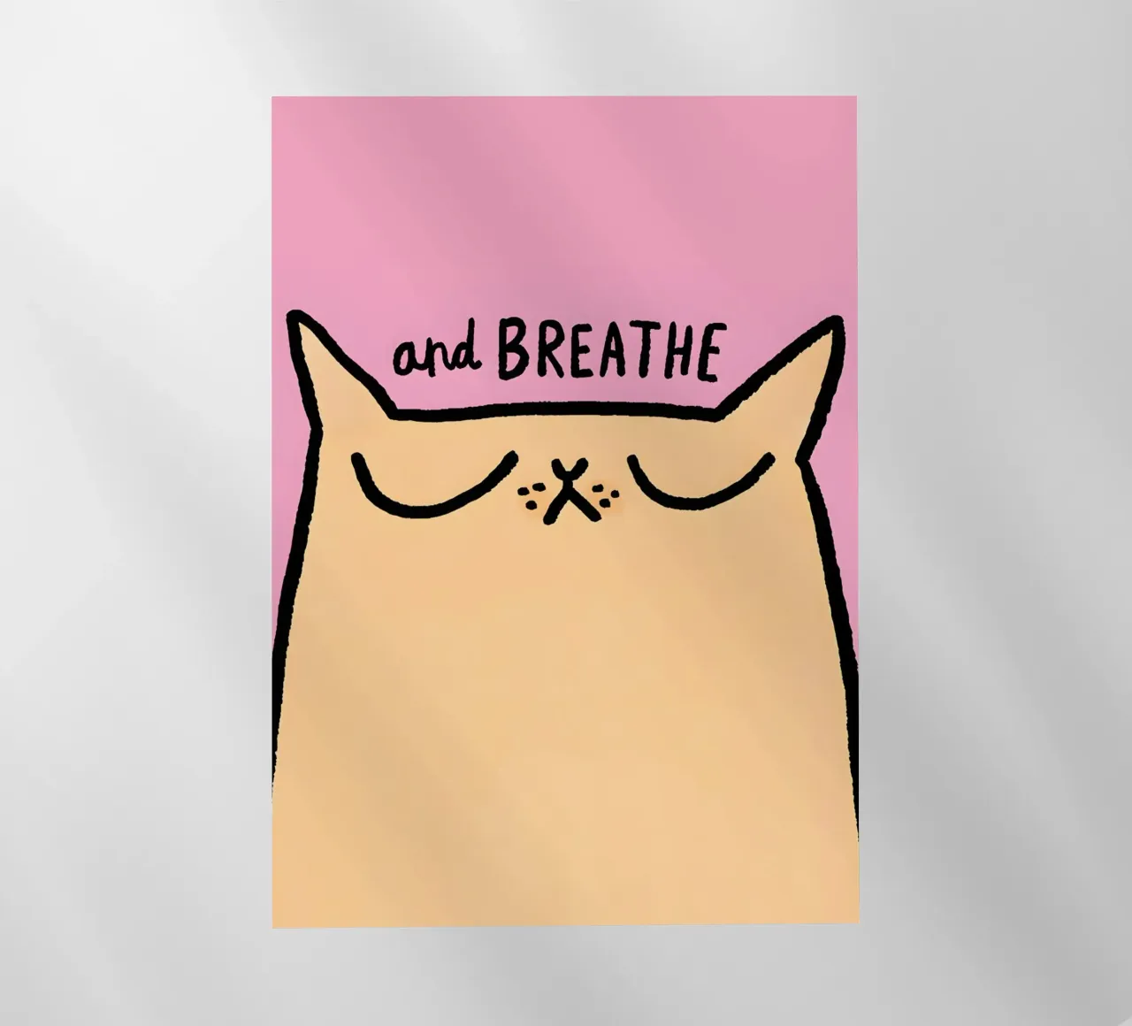 "and BREATHE" pellicola backlit da Type & Tape
