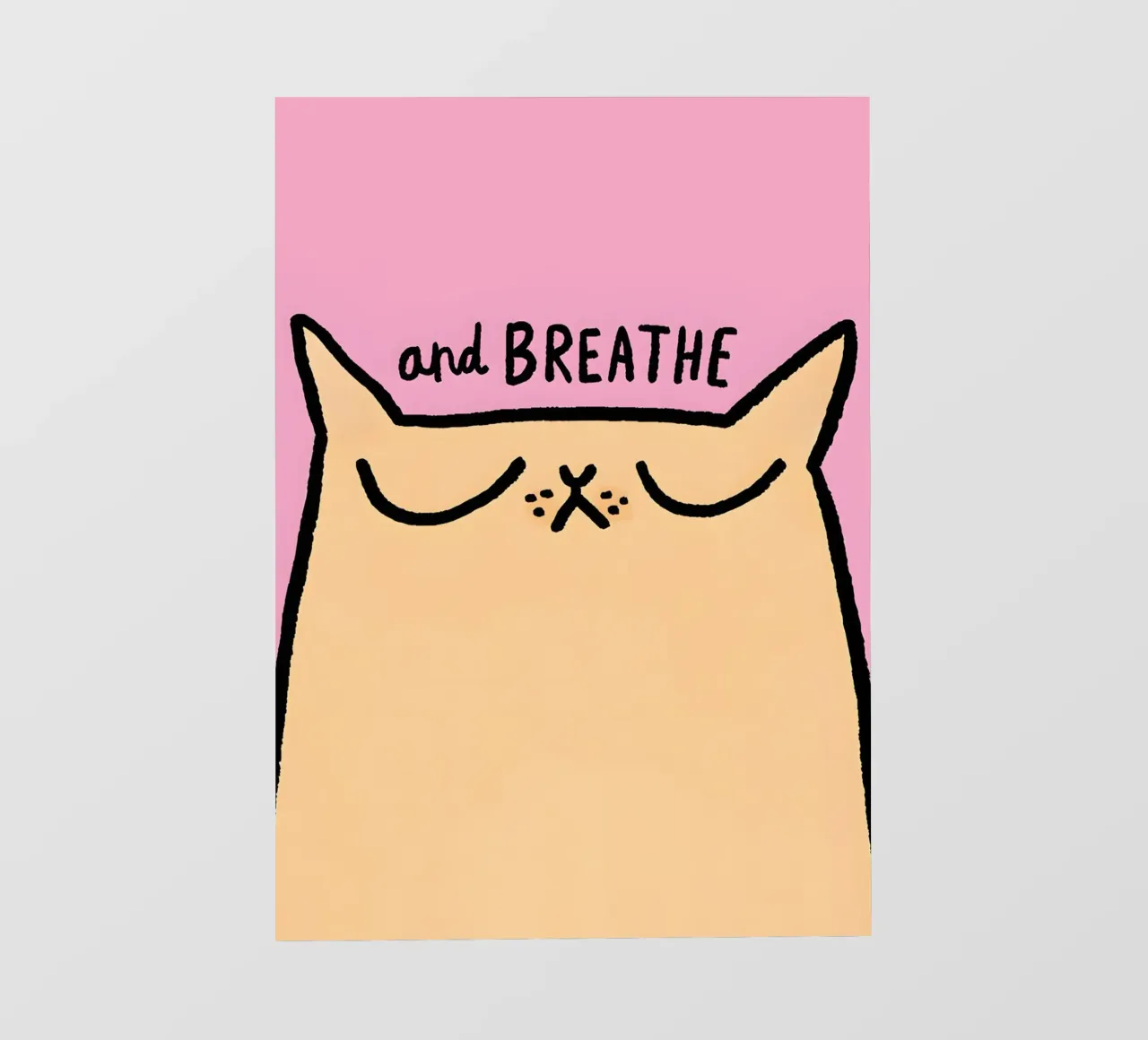 "and BREATHE" pellicola backlit da Type & Tape