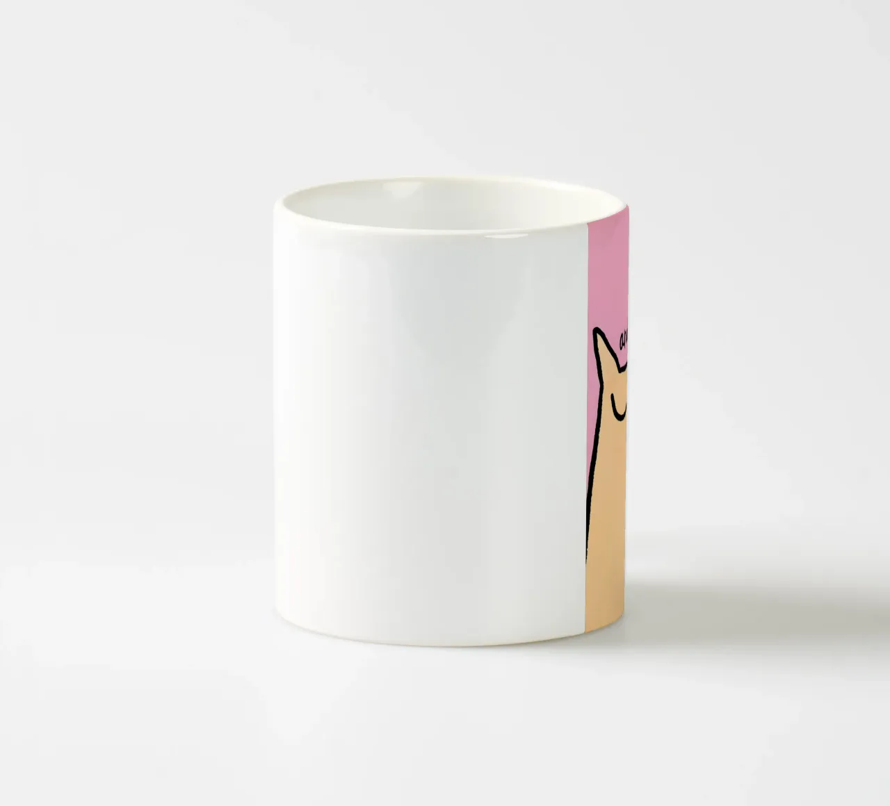 "and BREATHE" tazza in ceramica da Type & Tape