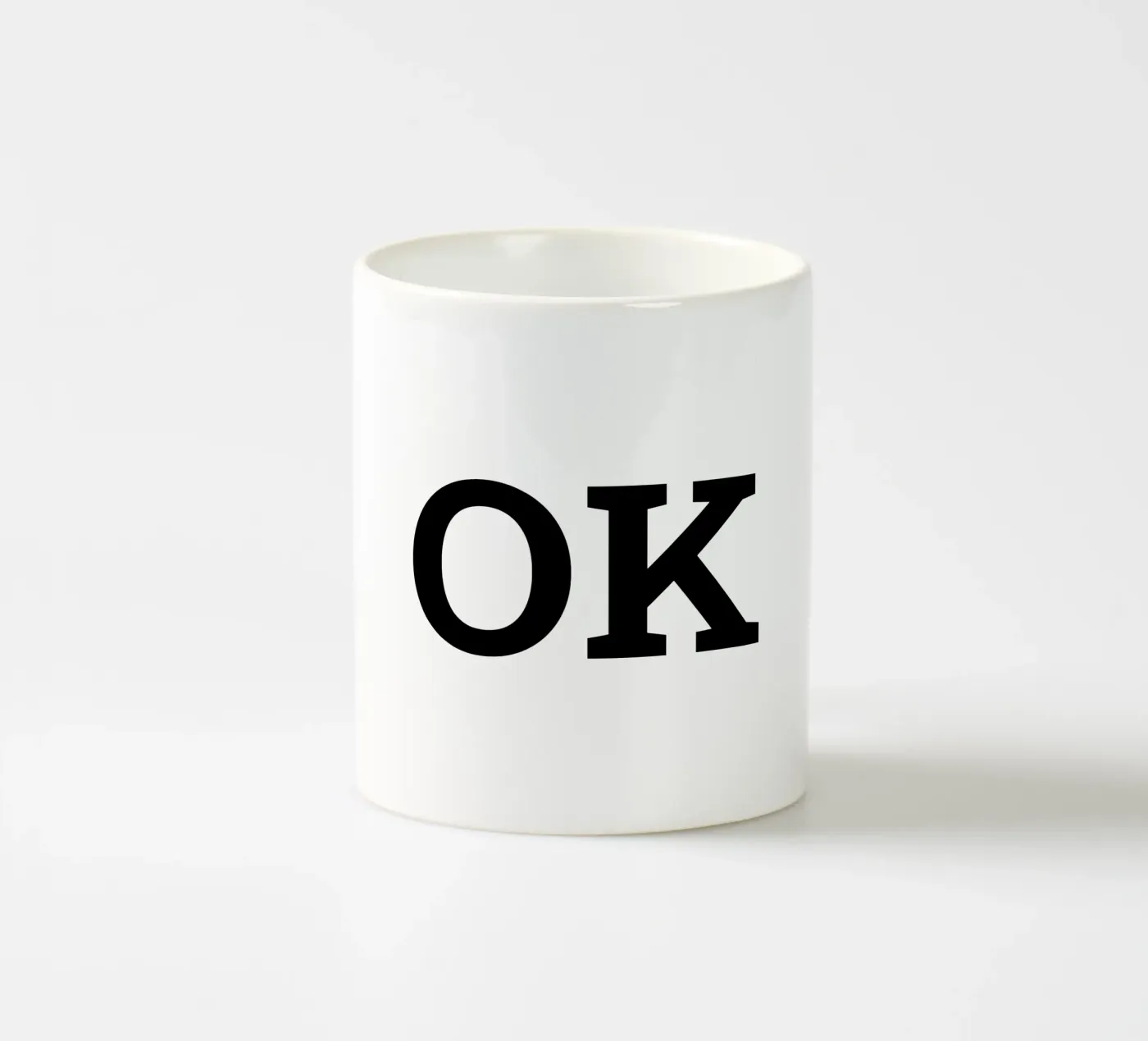 ok ceramic mug by RB-Quotes