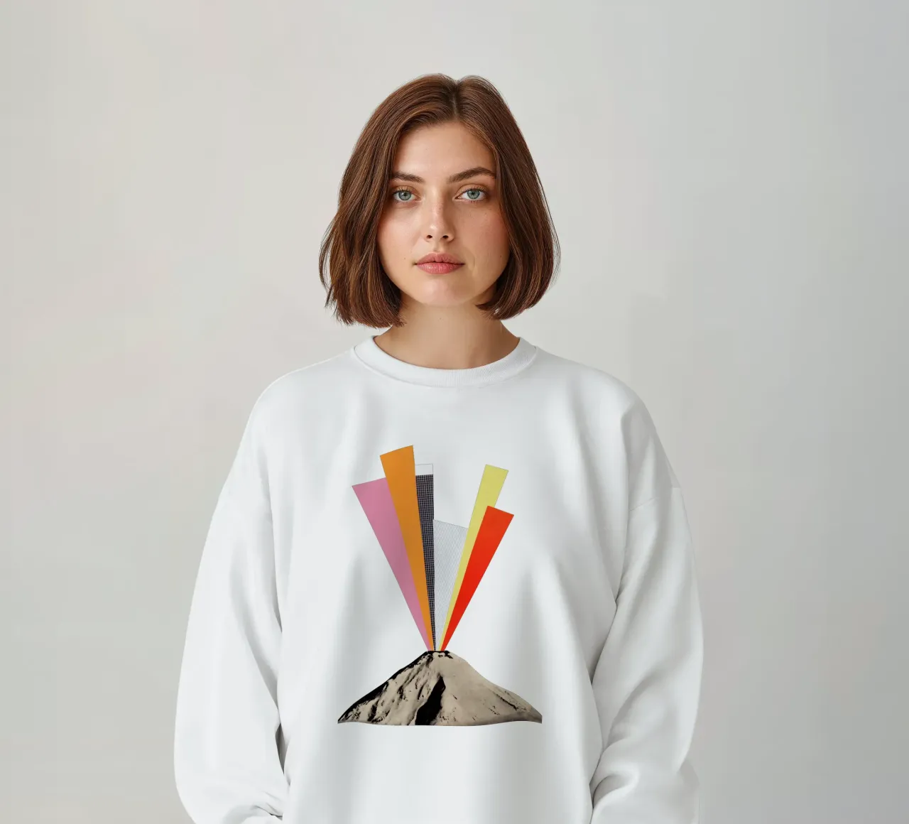 Eruption Sweatshirt von Cassia Beck Collage