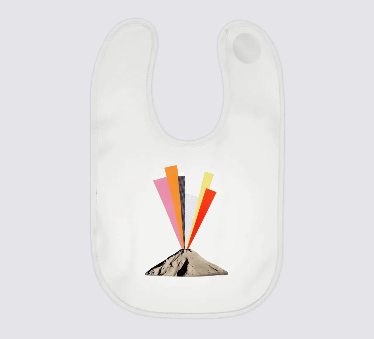 Uitbarsting baby slabbetje van Cassia Beck Collage