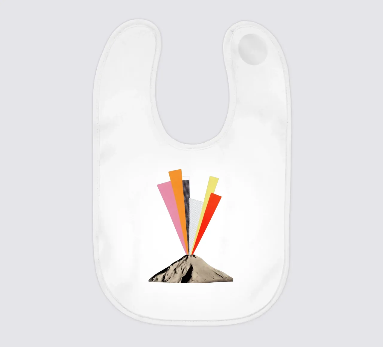 Eruption Babylätzchen von Cassia Beck Collage