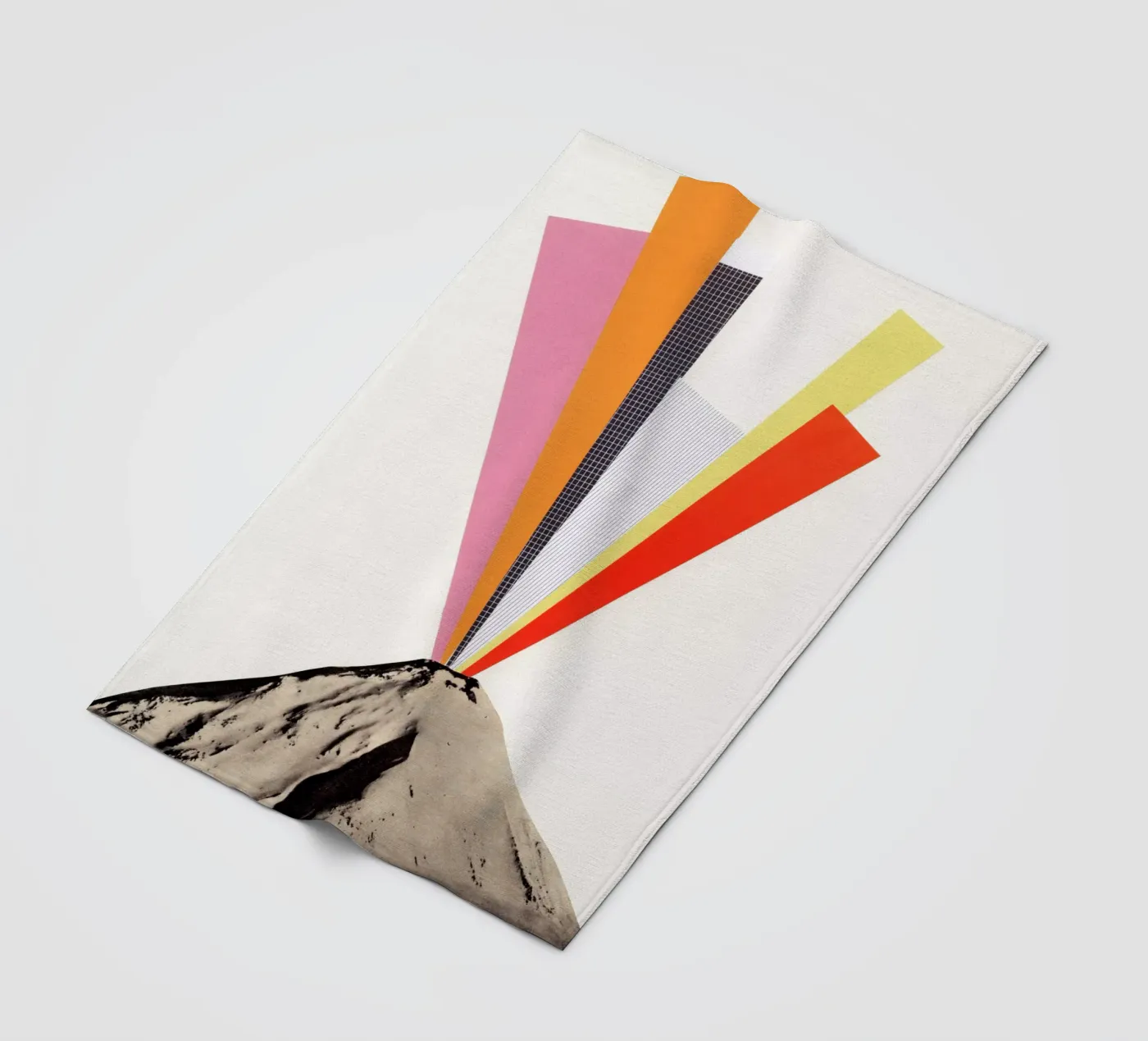 Eruption fleece blanket by Cassia Beck Collage