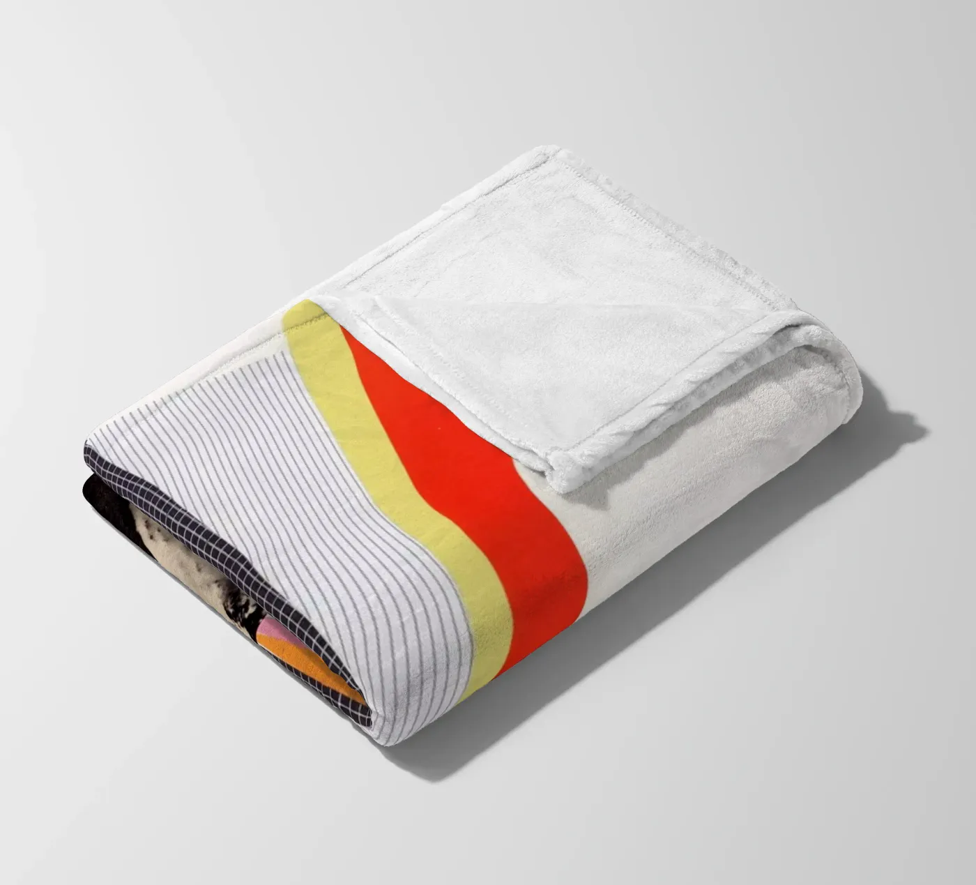 Eruption fleece blanket by Cassia Beck Collage