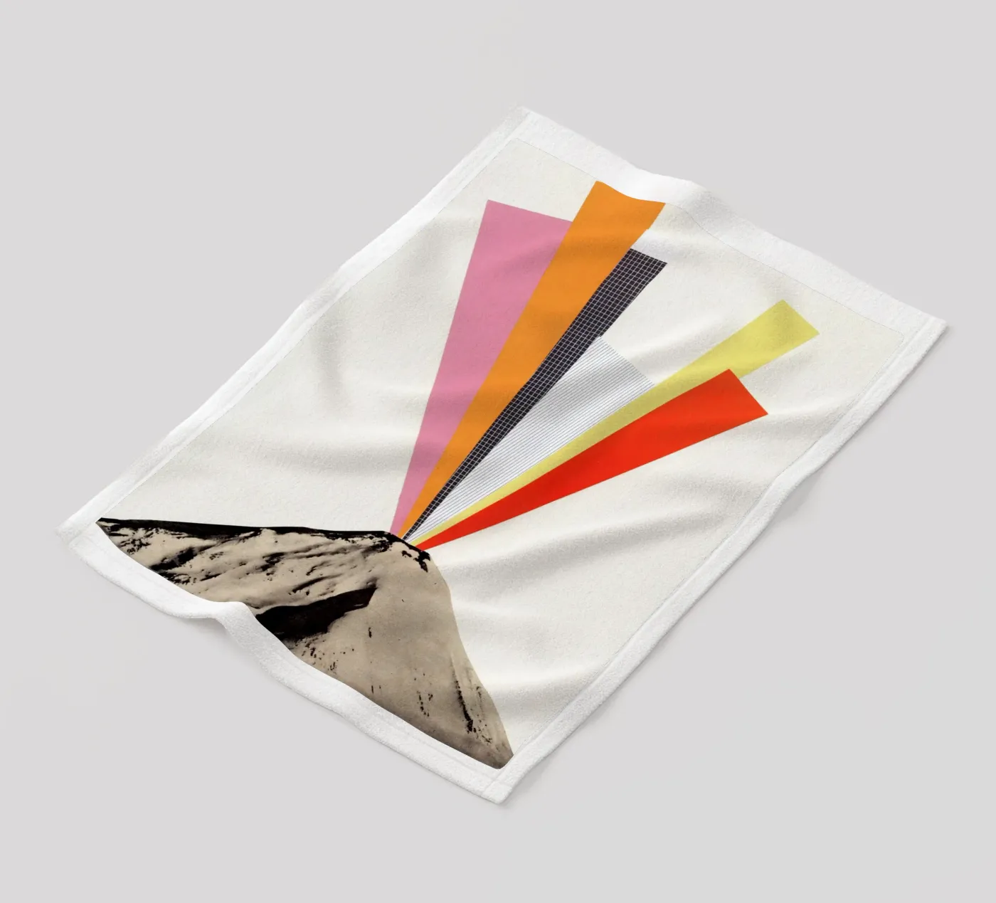 Eruption fleece blanket by Cassia Beck Collage