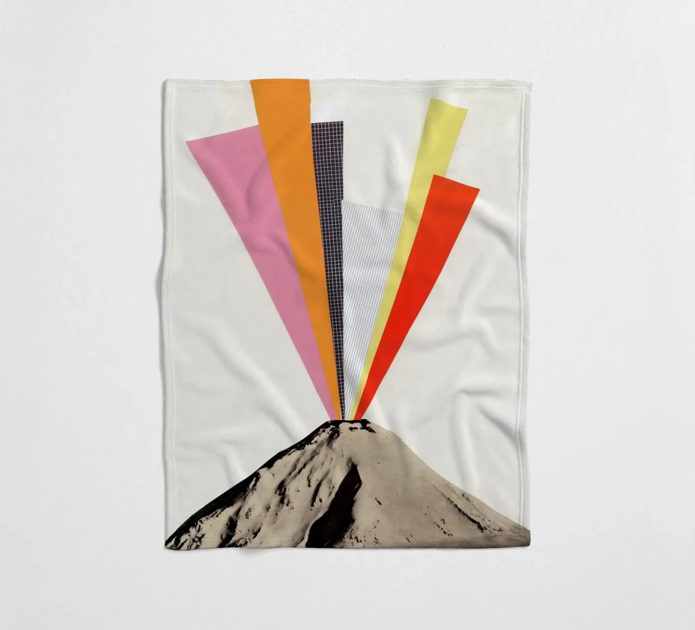 Eruption fleece blanket by Cassia Beck Collage